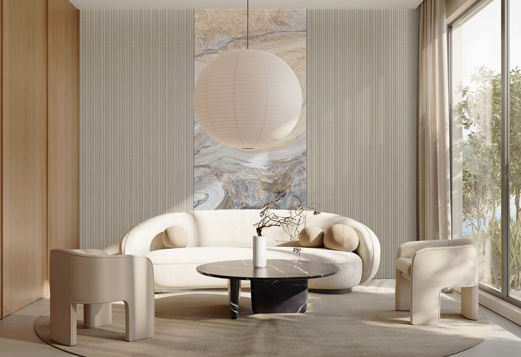 WPC Płyta Węglowa White Stripes Matowa 280x110 cm - obrazek 4