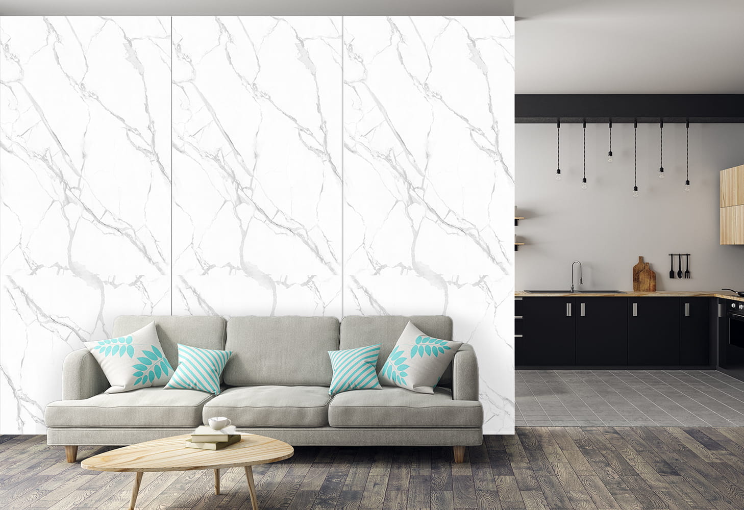 WPC Płyta Węglowa Marble Matowa 280x110 cm - obrazek 4