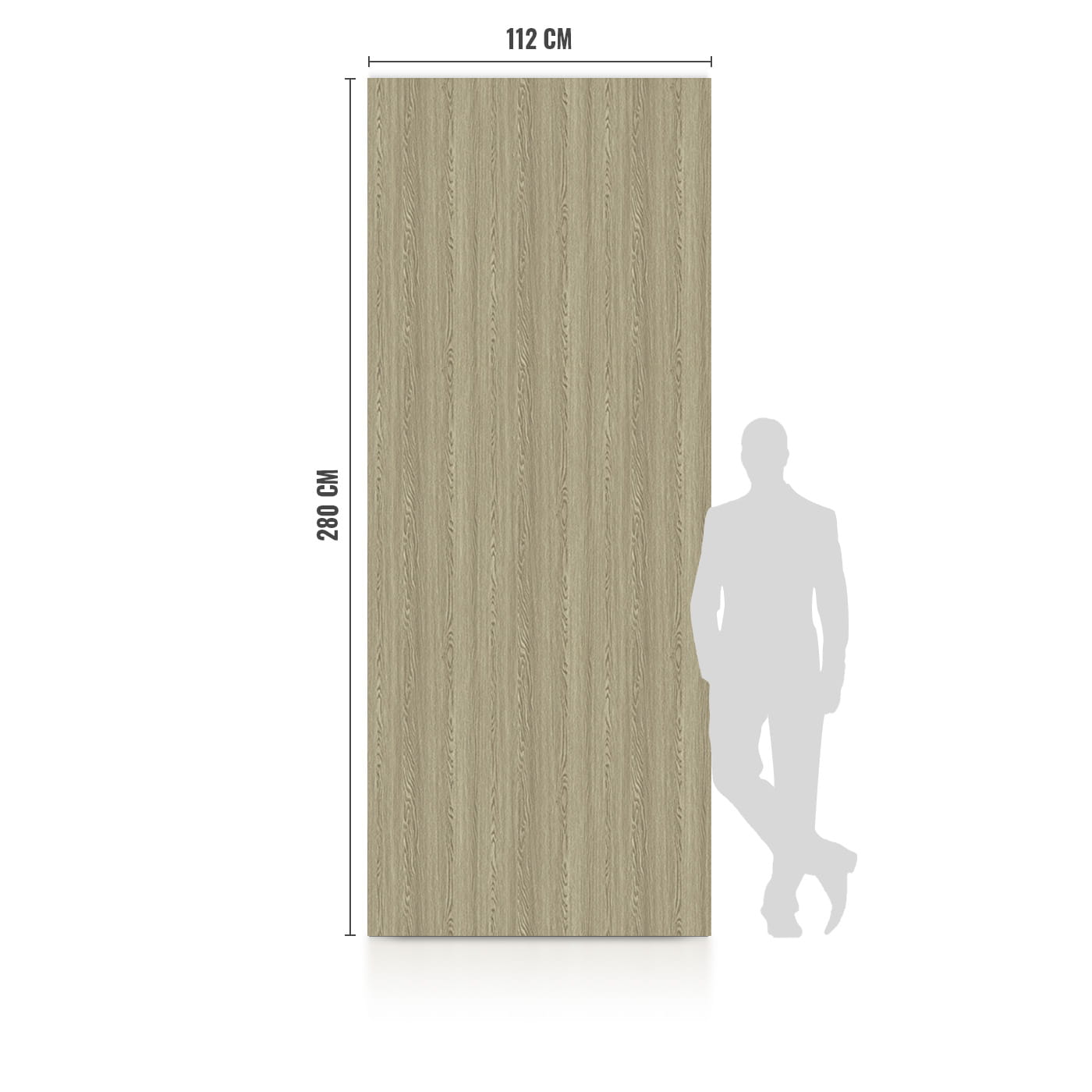 WPC Płyta Węglowa Gray Wood 280x110 cm - obrazek 2