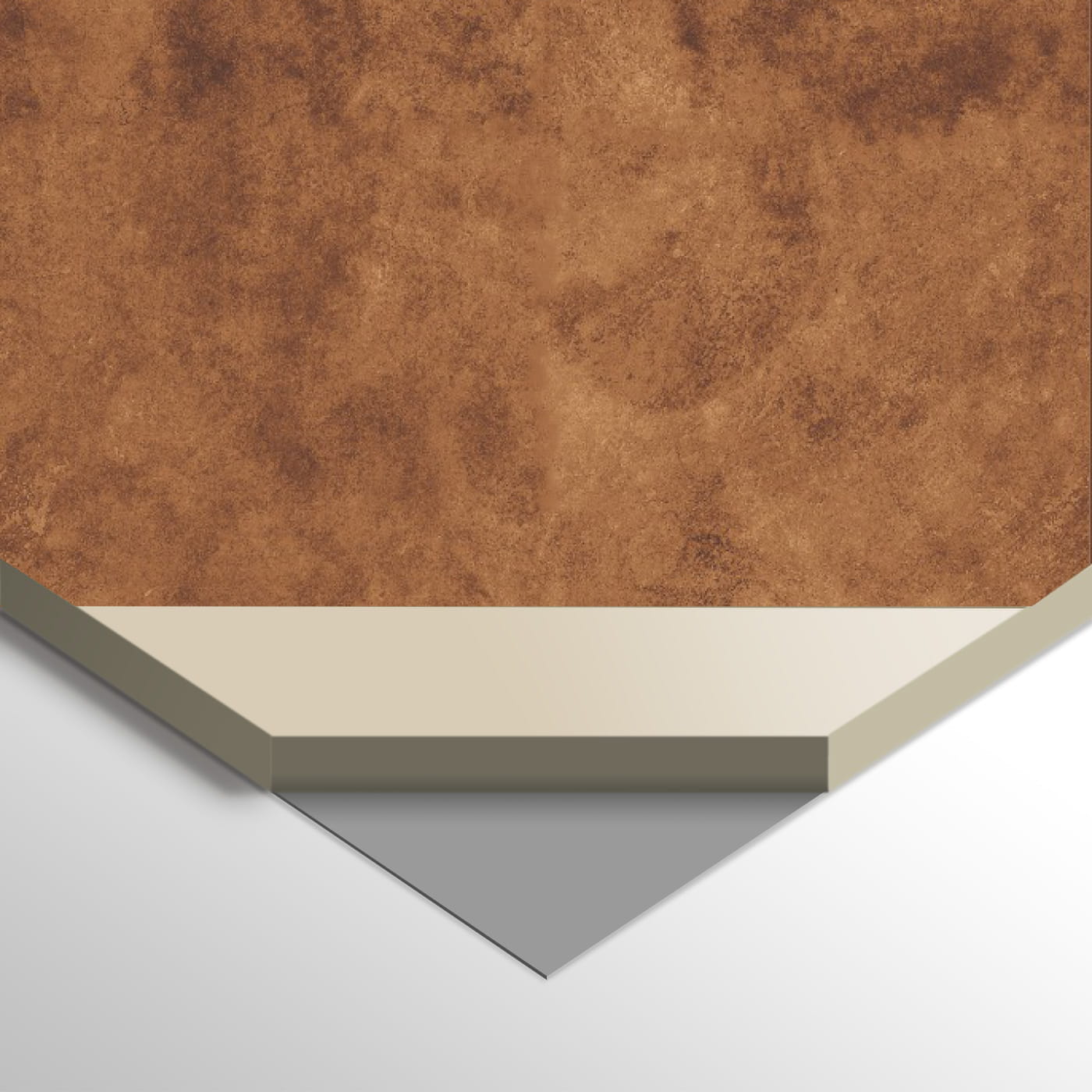 WPC Płyta Węglowa Gold Copp Błyszcząca 280x110 cm - obrazek 3